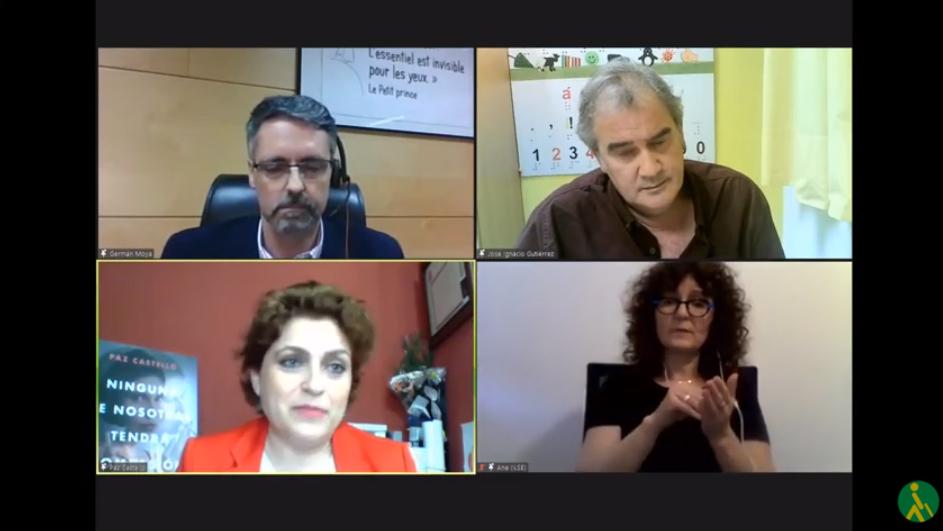 Participantes en el encuentro con Paz Castelló