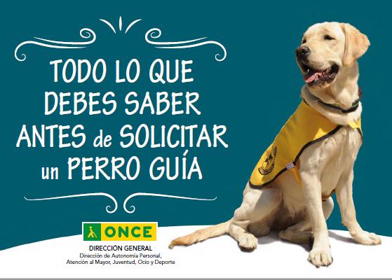 Portada folleto para futuros usuarios de perro guía