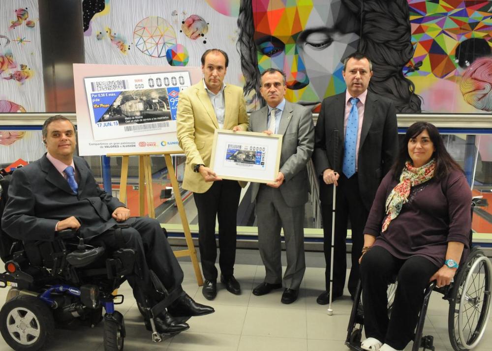 Presentación cupón dedicado a Metro de Madrid