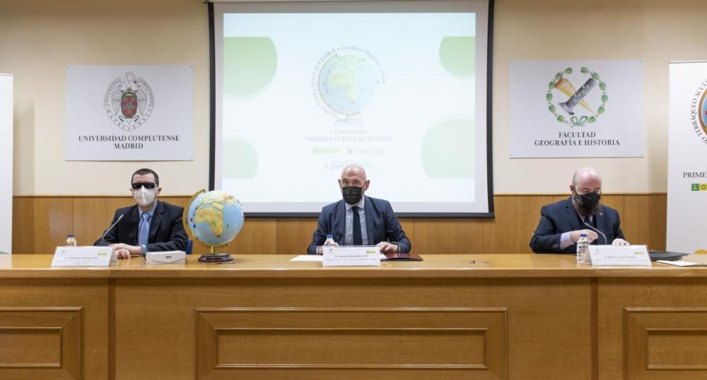 Presentación del globo terráqueo en la Universidad Complutense