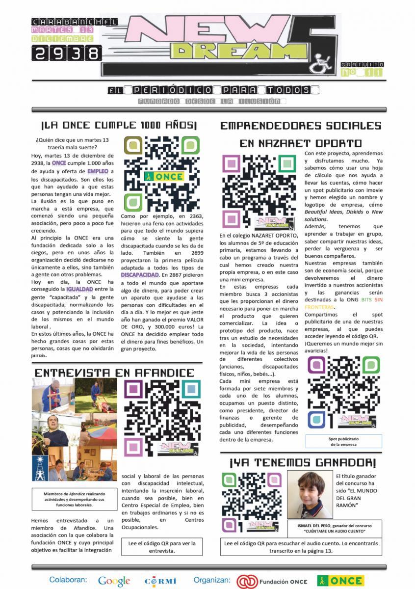 Trabajo del Colegio Nazaret-Oporto (Categoría B)