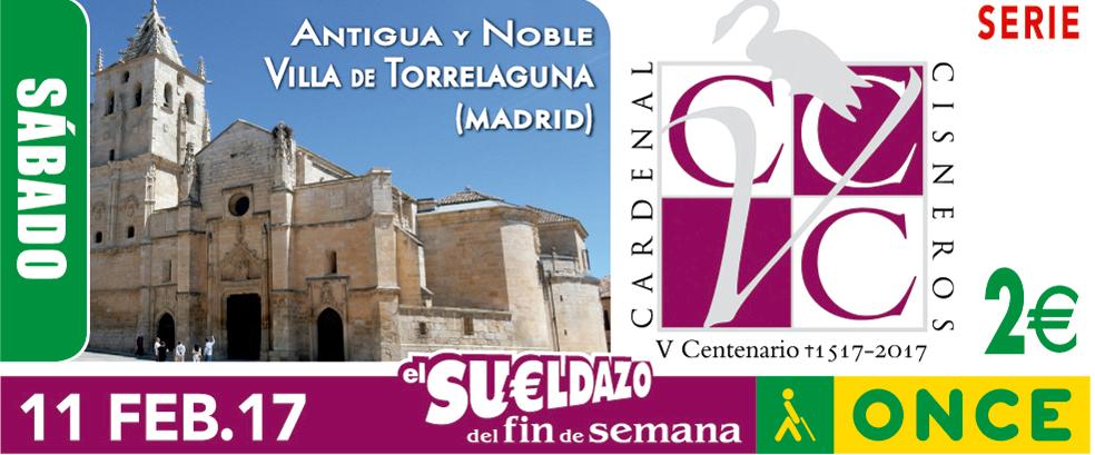 Cupón del 11 de febrero dedicado al V Centenario de la muerte del Cardenal Cisneros