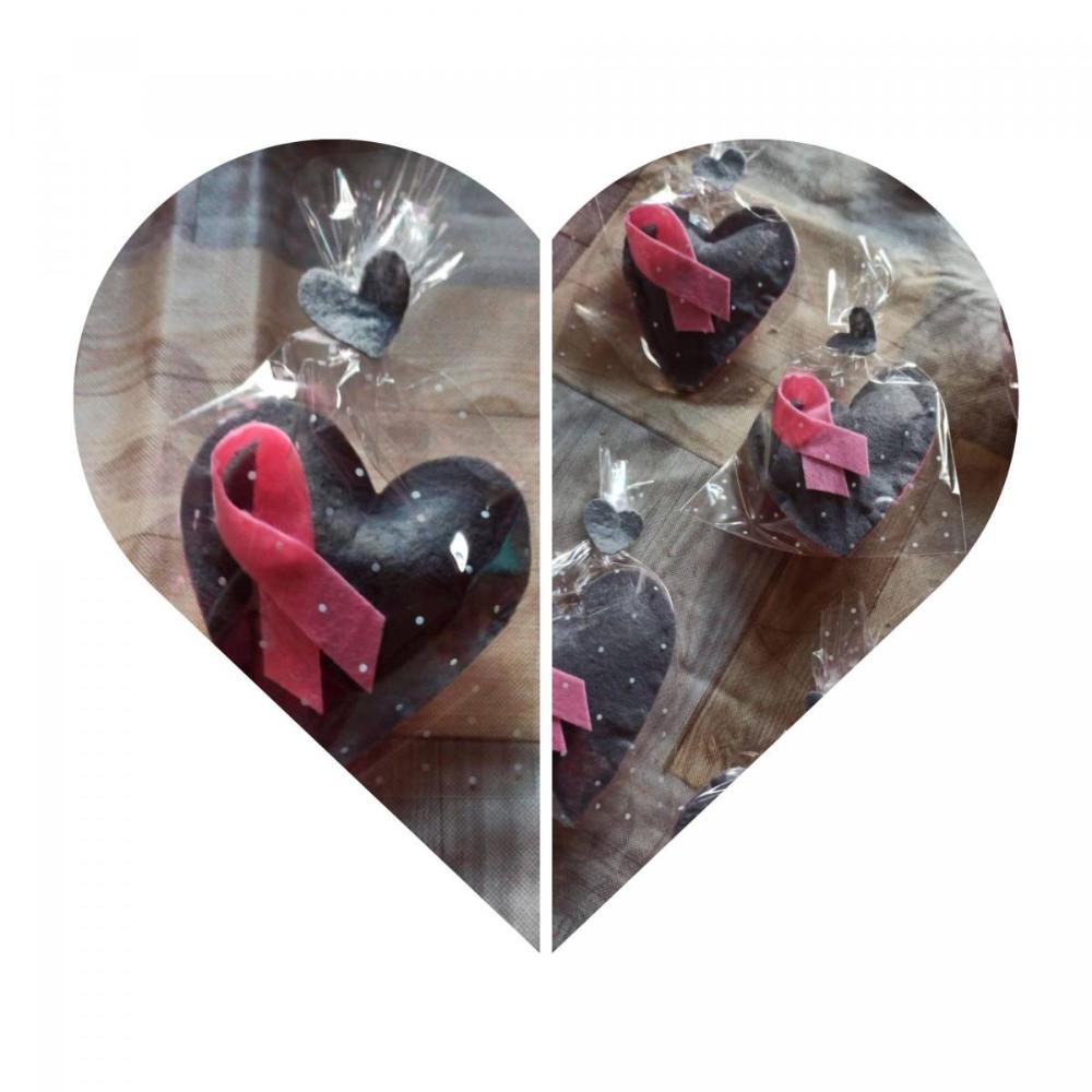 Collage con los corazones entregados