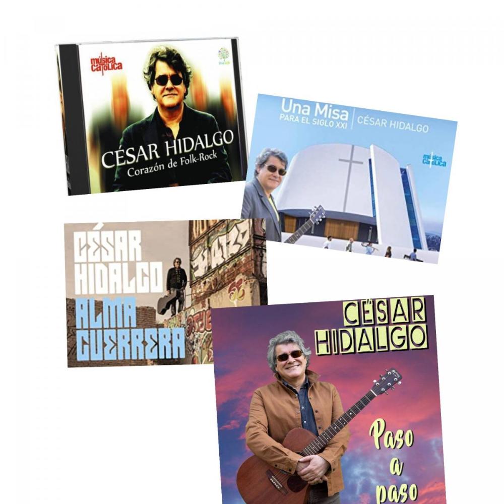 Collage con las portadas de los discos