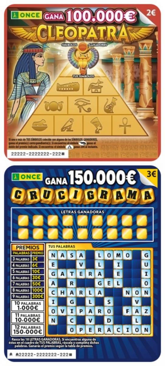 Nuevos Rascas Cleopatra y Crucigrama