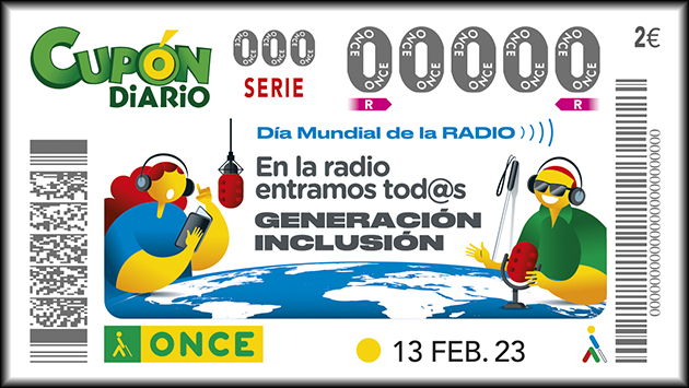 Cupón del 13 de febrero dedicado al Día de la Radio