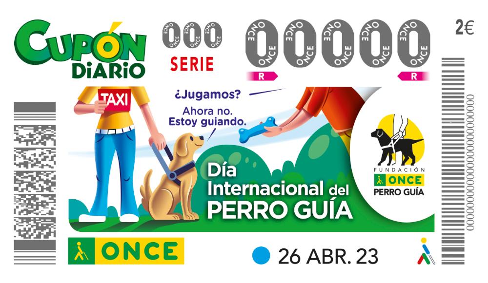 Cupón del 26 de abril dedicado al Día Internacional del Perro Guía