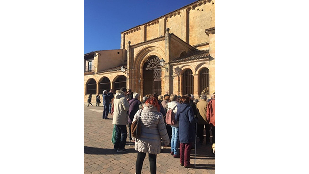 Un momento de la visita a Segovia