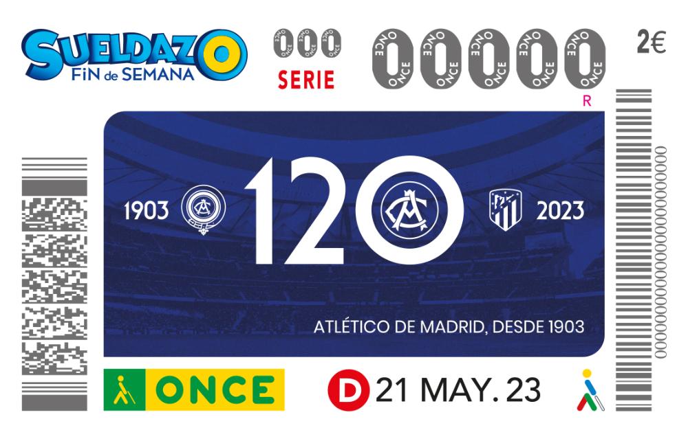 Cupón del 21 de mayo dedicado al equipo