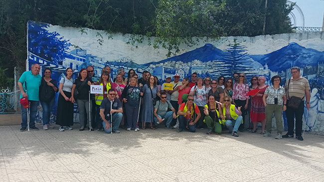El grupo de participantes en el viaje