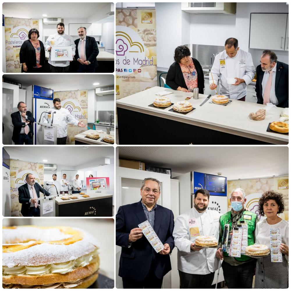 Collage con varios momentos de la presentación del cupón