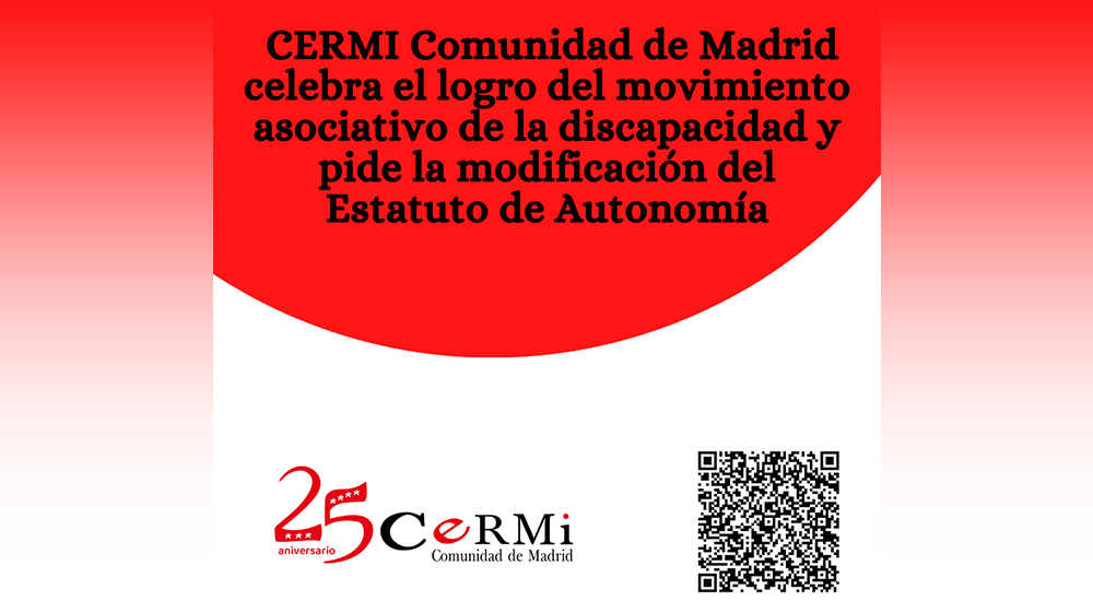 Cartel del CERMI celebrando la aprobación del Senado