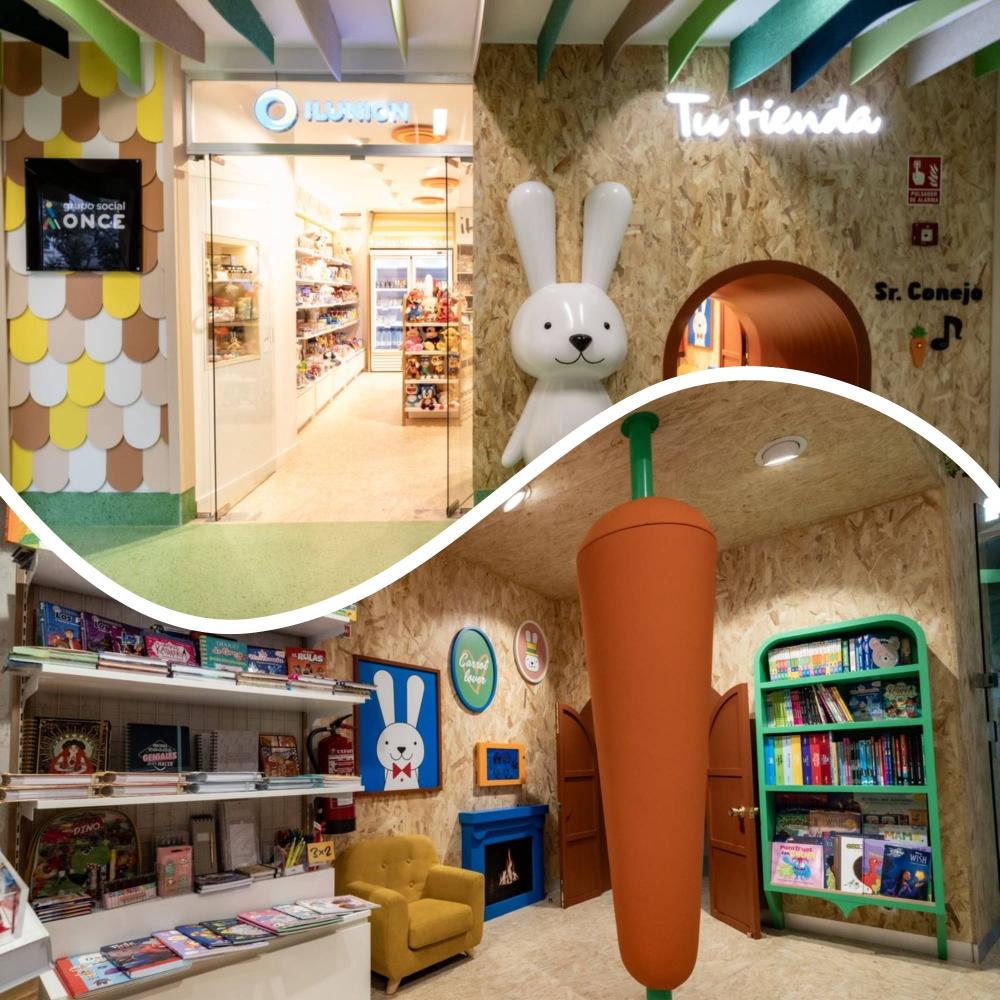 Entrada e interior de la nueva tienda