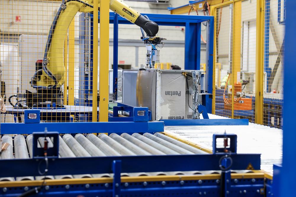 Uno de los robot de la planta