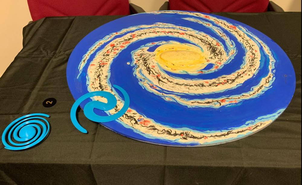 Maqueta táctil de la galaxia