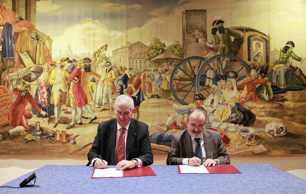 Momento de la firma del convenio