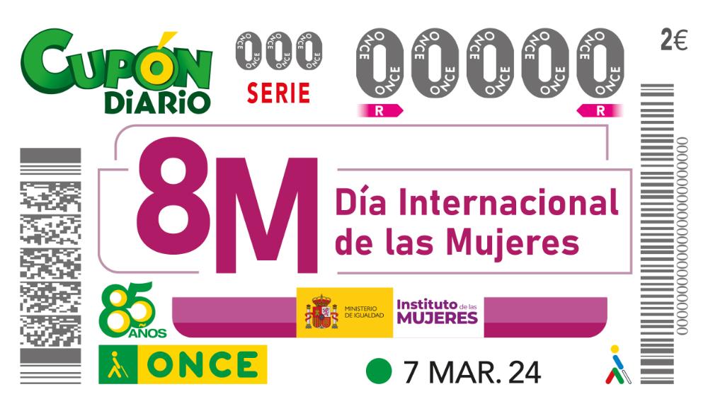 Cupón del 7 de marzo dedicado al Día Internacional de la Mujer