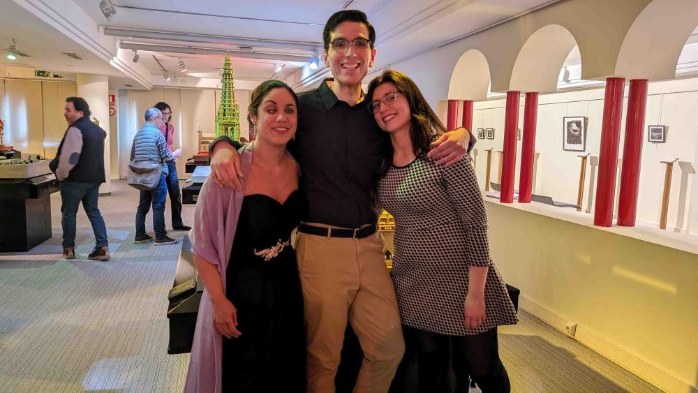 Marina, Juan Carlos y Mireia al finalizar la actividad