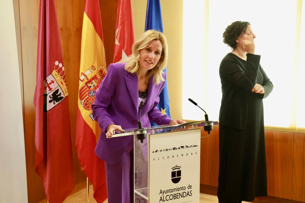 Intervención de la alcaldesa de Alcobendas