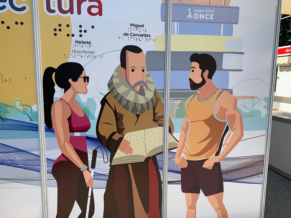 Caseta de la ONCE en la Feria del Libro