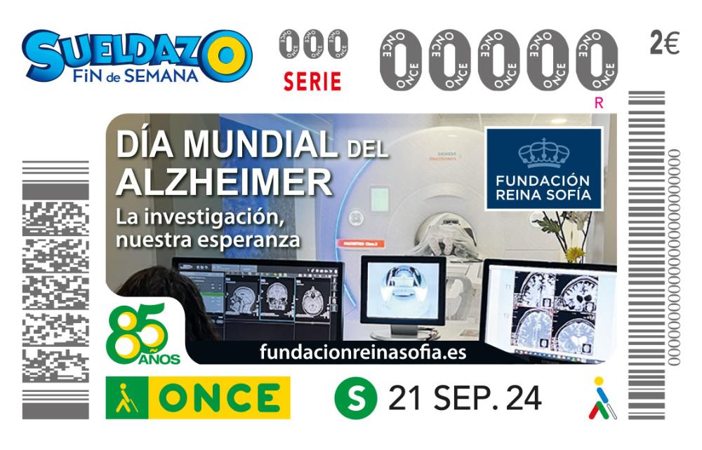 Cupón del 21 de septiembre dedicado al Día Mundial del Alzheimer