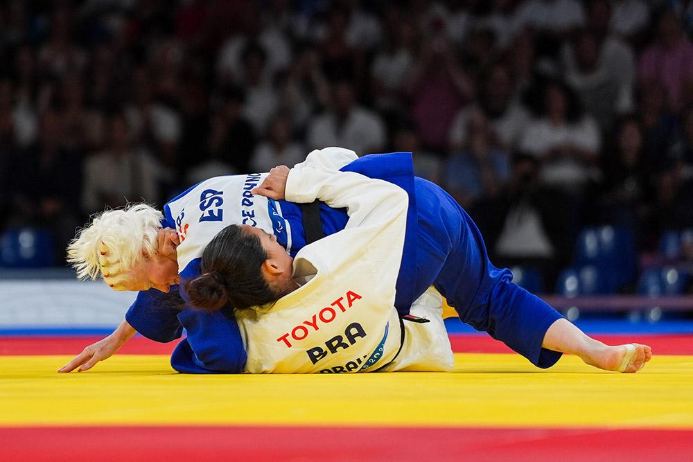 Marta Arce durante la competición