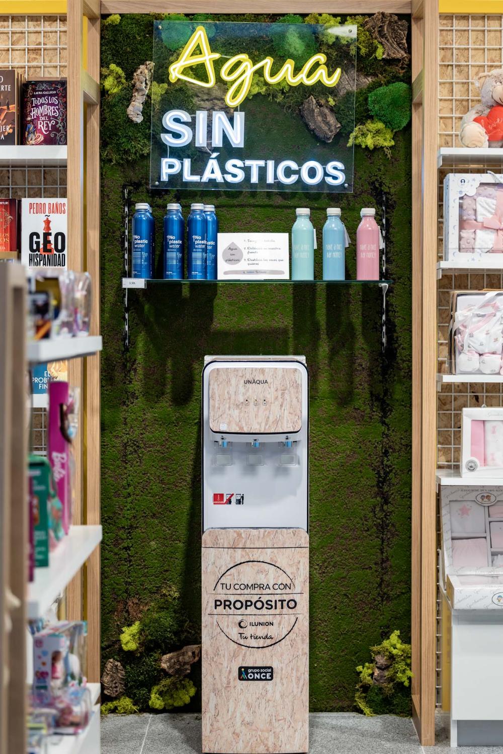 Zona sostenible de la nueva tienda