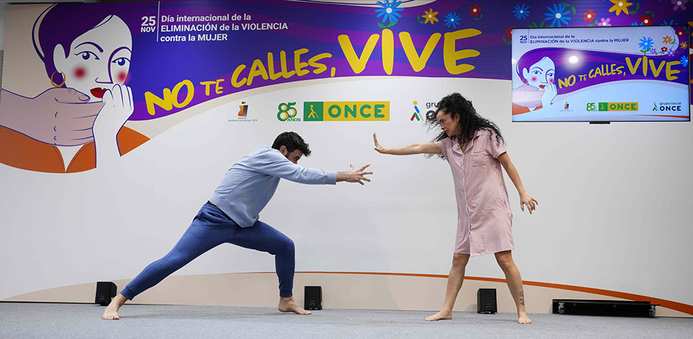 Un momento de la danza del acto 'No te calles, vive'