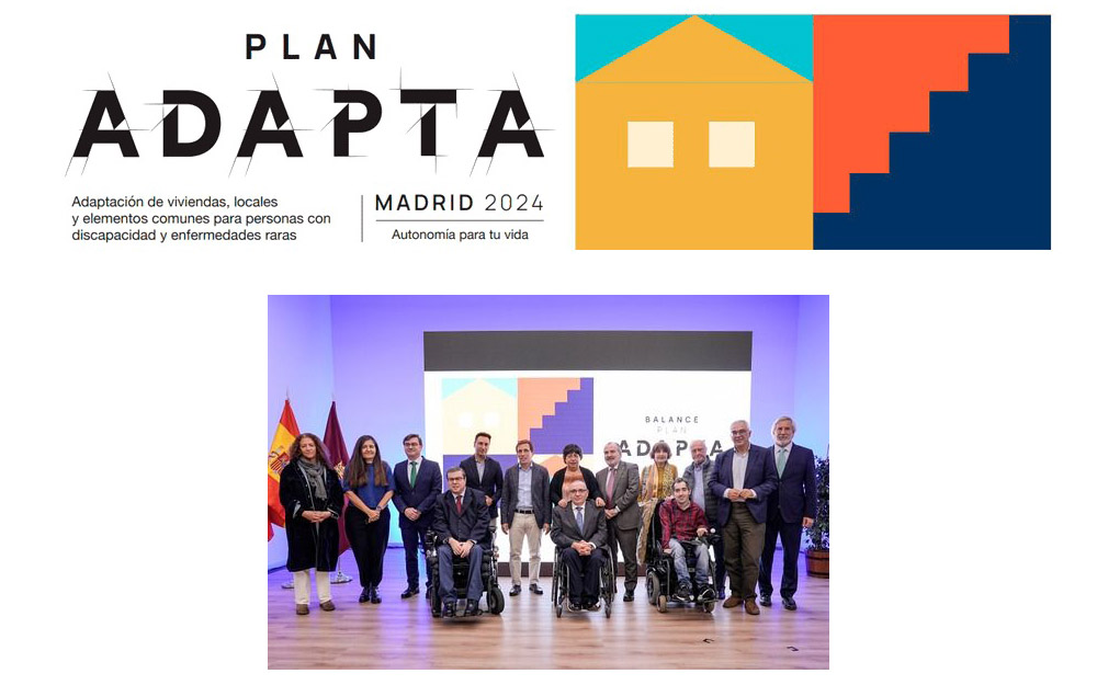 Foto de familia de los participantes en la presentación del Plan Adapta