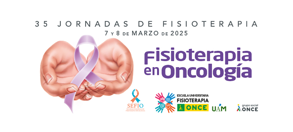 Cartel de las 35 Jornadas de la Escuela Universitaria de Fisioterapia de la ONCE