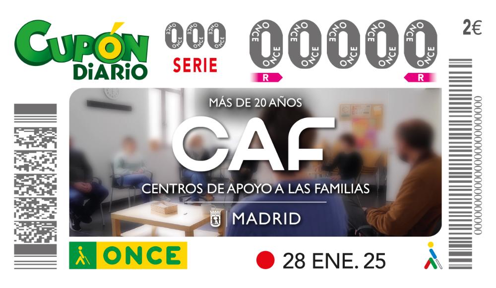 Cupón del 28 de enero dedicado a los CAF