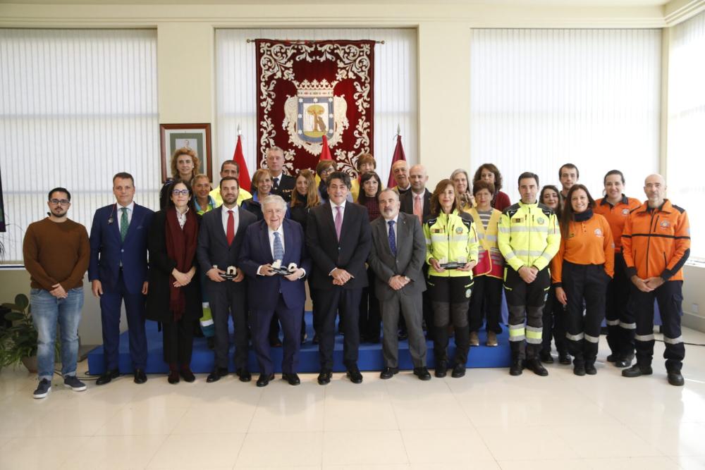 Foto de familia de los representantes del Grupo Social ONCE