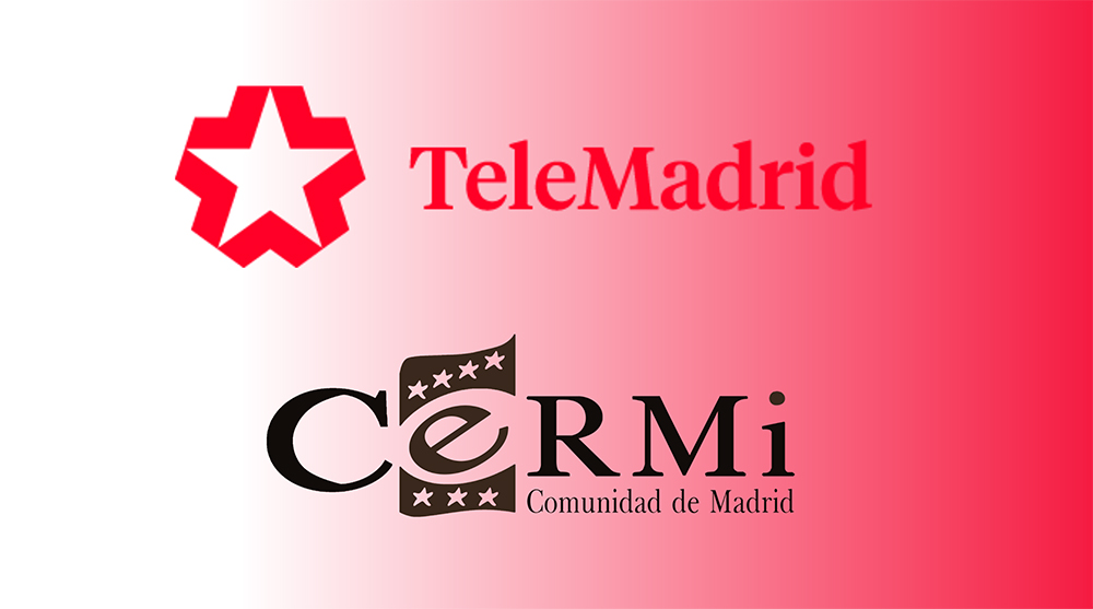 Logos de Telemadrid y CERMI Comunidad de Madrid