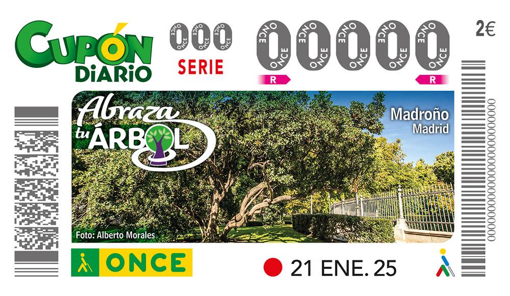 Cupón del 21 de enero dedicado al madroño