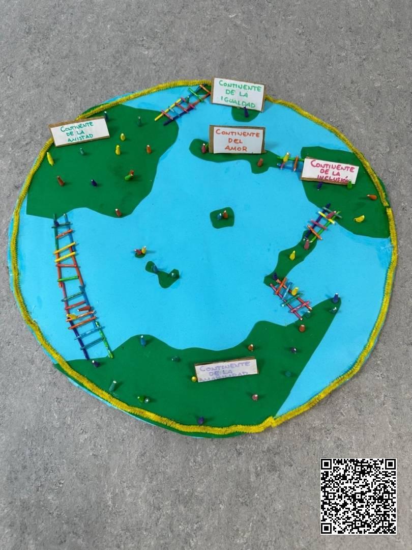 Escudo creado por el CEIP Ciudad de Columbia