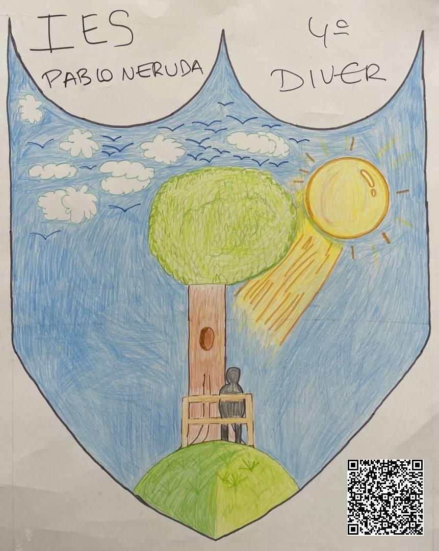 Escudo realizado por el IES Pablo Neruda
