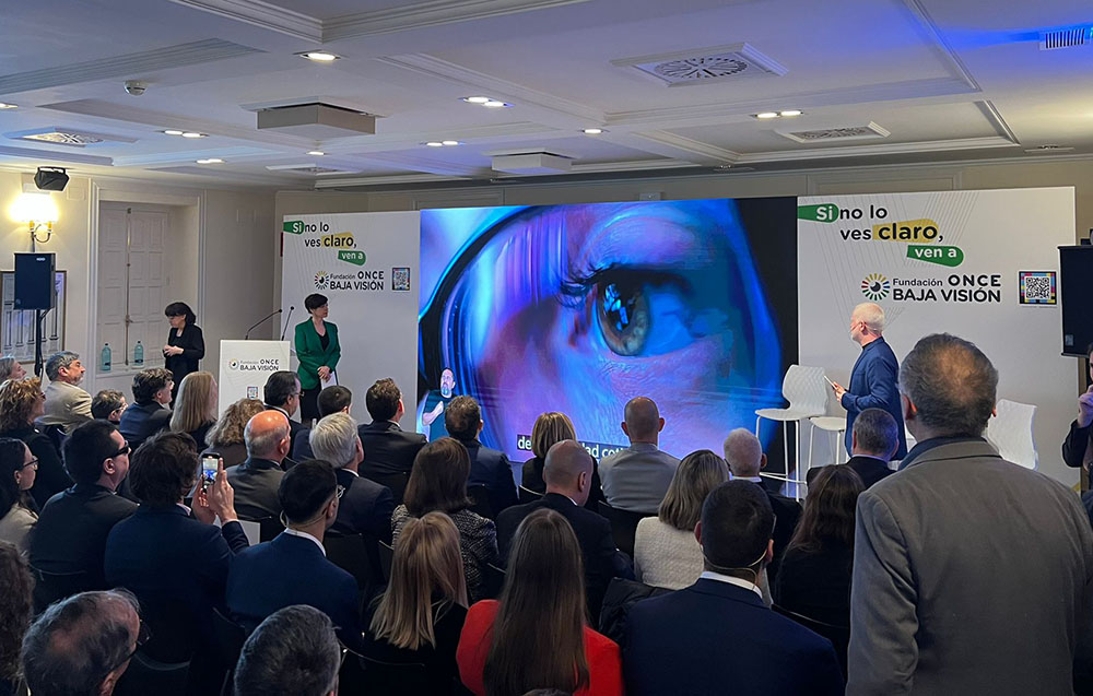 Un momento de la presentación de la Fundación Baja Visión