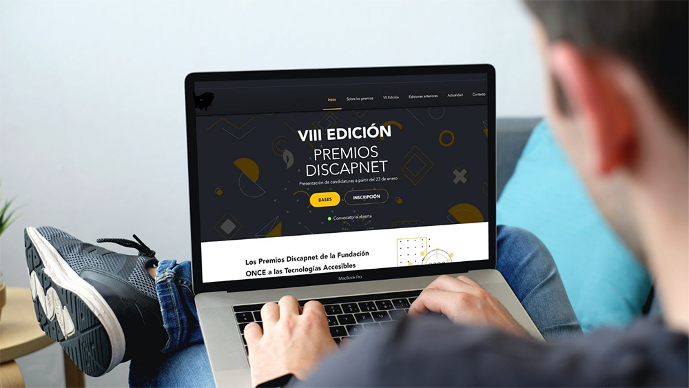 Pantallazo de los Premios Discapnet