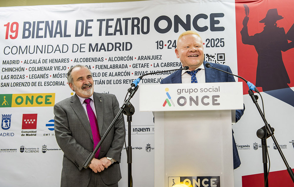 Intervención de Charles Fotso durante su presentación