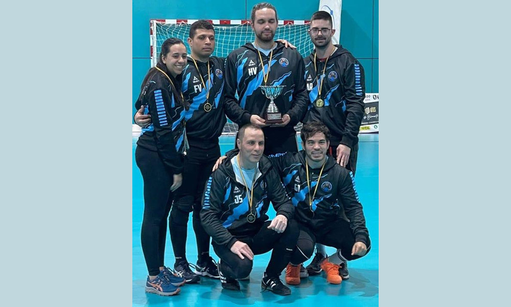 Integrantes del equipo Madrid Sur de Goalball