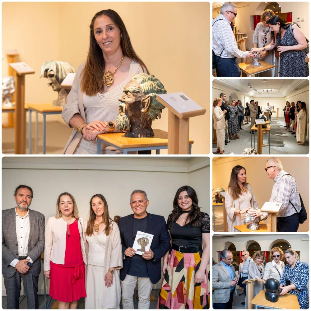 Varios momentos de la inauguración en el Museo Tiflológico