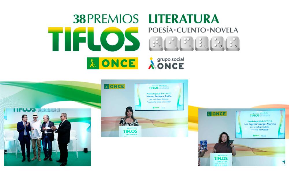 Ganadores de la sección especial de los Premios Tiflos de Literatura