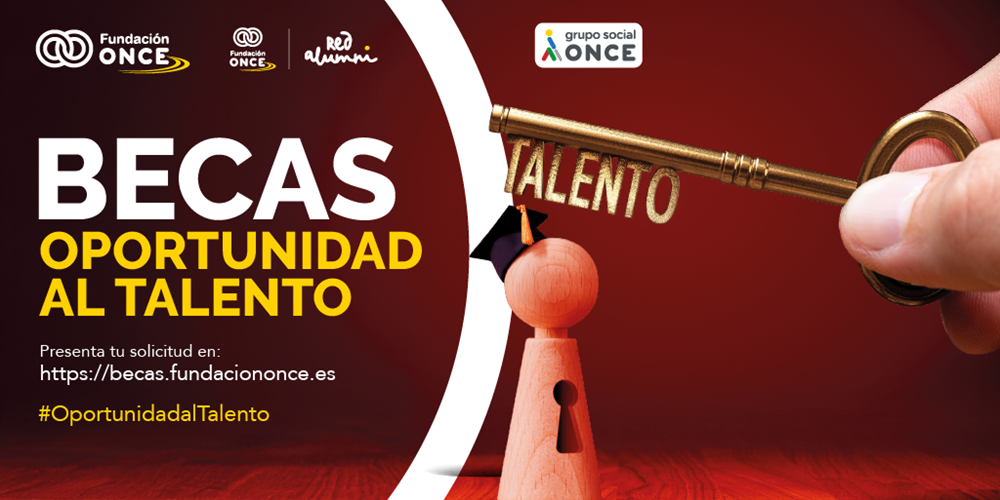 Cartel del programa de becas