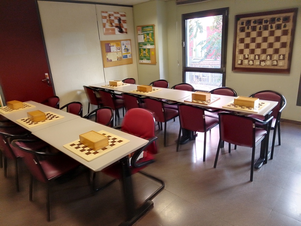 Aula del taller de ajedrez