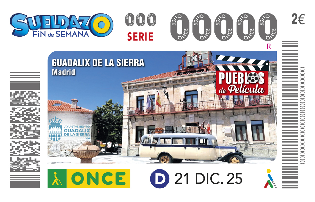 Cupón del 21 de diciembre dedicado a Guadalix de la Sierra