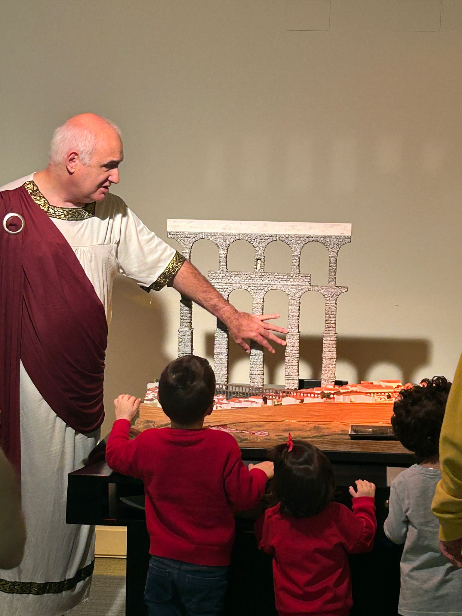 Teatralización en el acueducto de Segovia