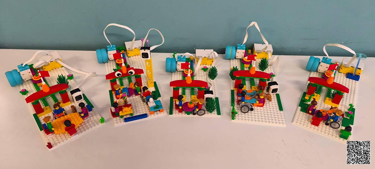 Trabajo realizado por el colegio con piezas Lego