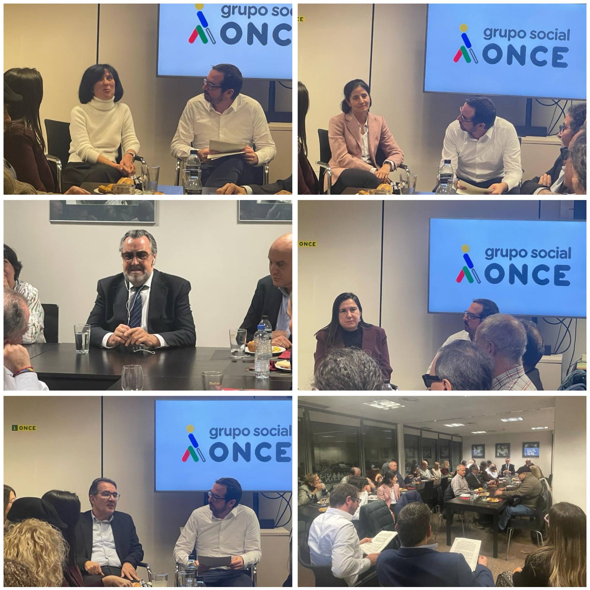 Collage con varios momentos del encuentro de Fundaciones