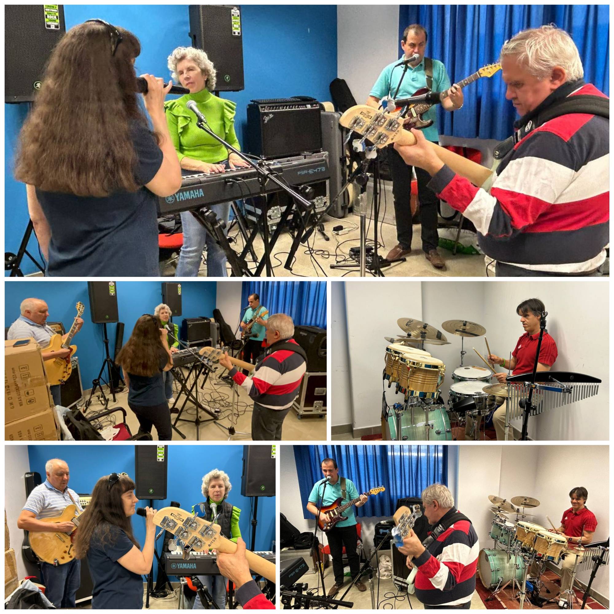 Varios momentos del ensayo de La Leyenda