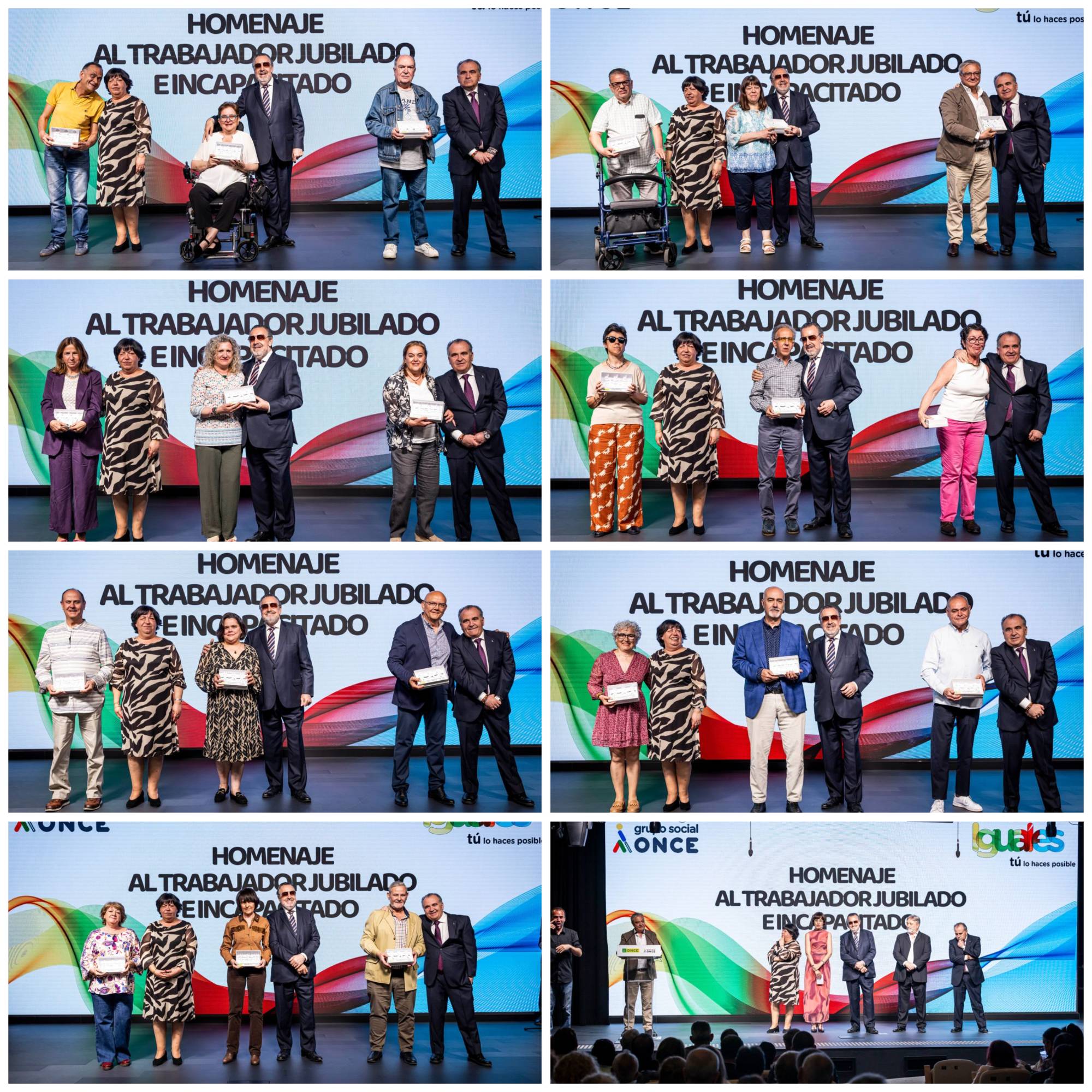 Grupo de homenajeados